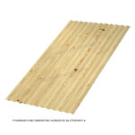 МП-18х1100 Ecosteel Mat 0.5 Металлпрофиль для забора, фасада и кровли имитация под дерево матовое
