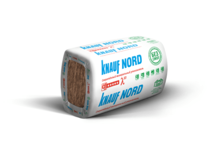 KNAUF NORD утеплитель для холодного климата 50 мм и 100 мм минеральная вата